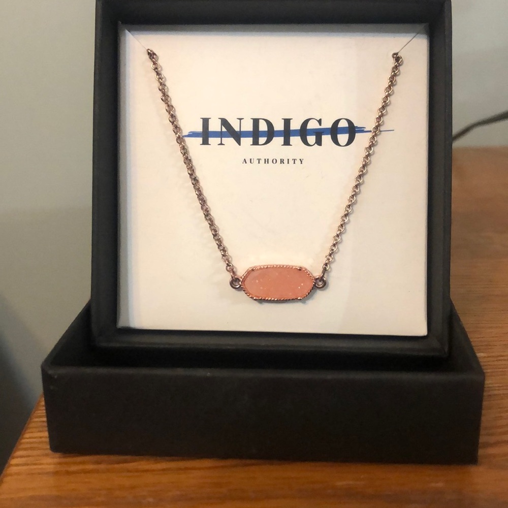 Indigo Authority Peach Quartz Adjustable Bracelet